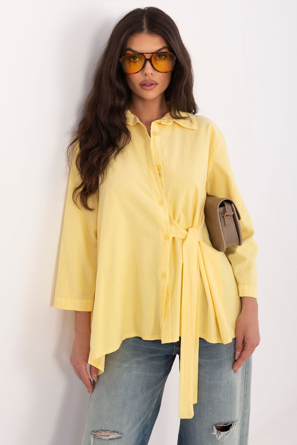 Overhemd met lange mouwen model 225889 Rue Paris