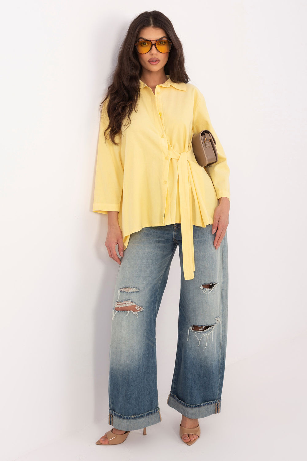 Overhemd met lange mouwen model 225889 Rue Paris - Afbeelding 2