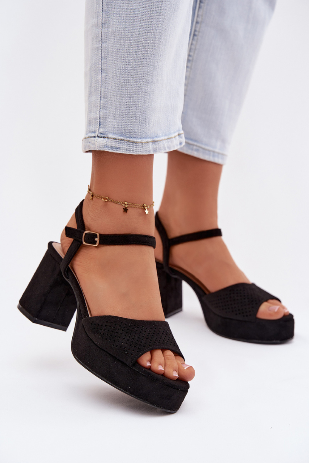 sandalen op hak model 226333 Step in style