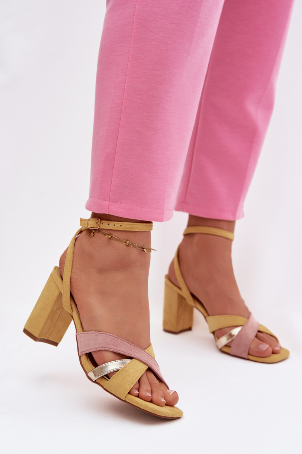sandalen op hak model 226336 Step in style