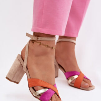 sandalen op hak model 226337 Step in style