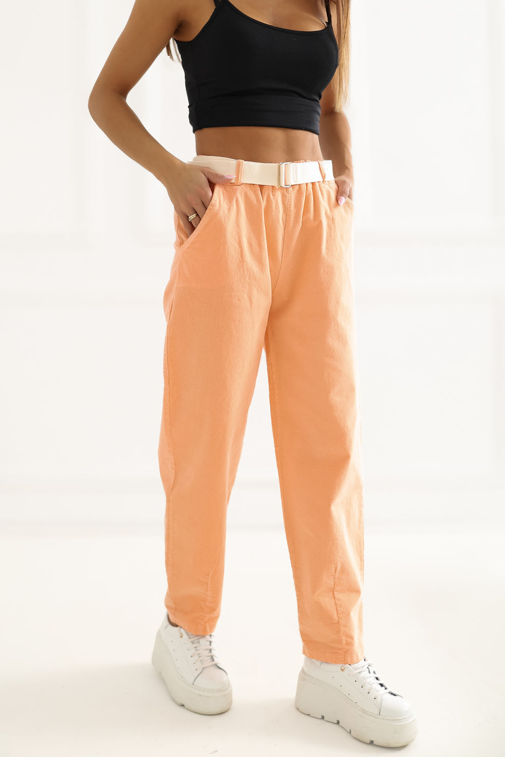 corduroy broek model 226458 Italy Moda - Afbeelding 2