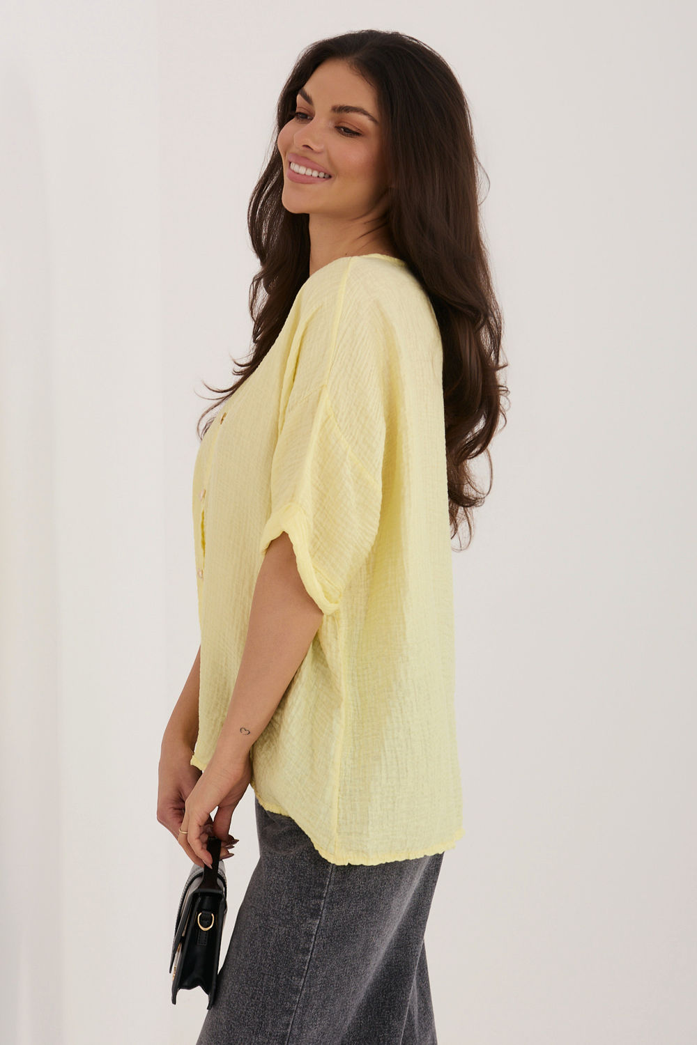 Overhemd met korte mouwen model 226472 Italy Moda - Afbeelding 2