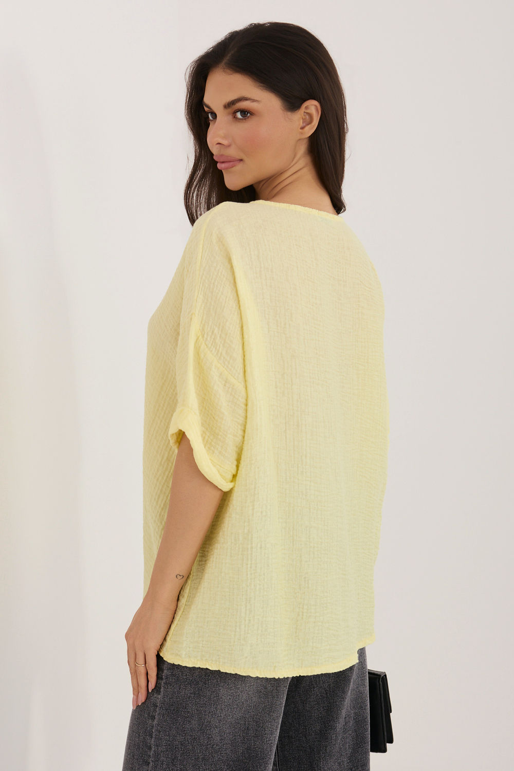 Overhemd met korte mouwen model 226472 Italy Moda - Afbeelding 3