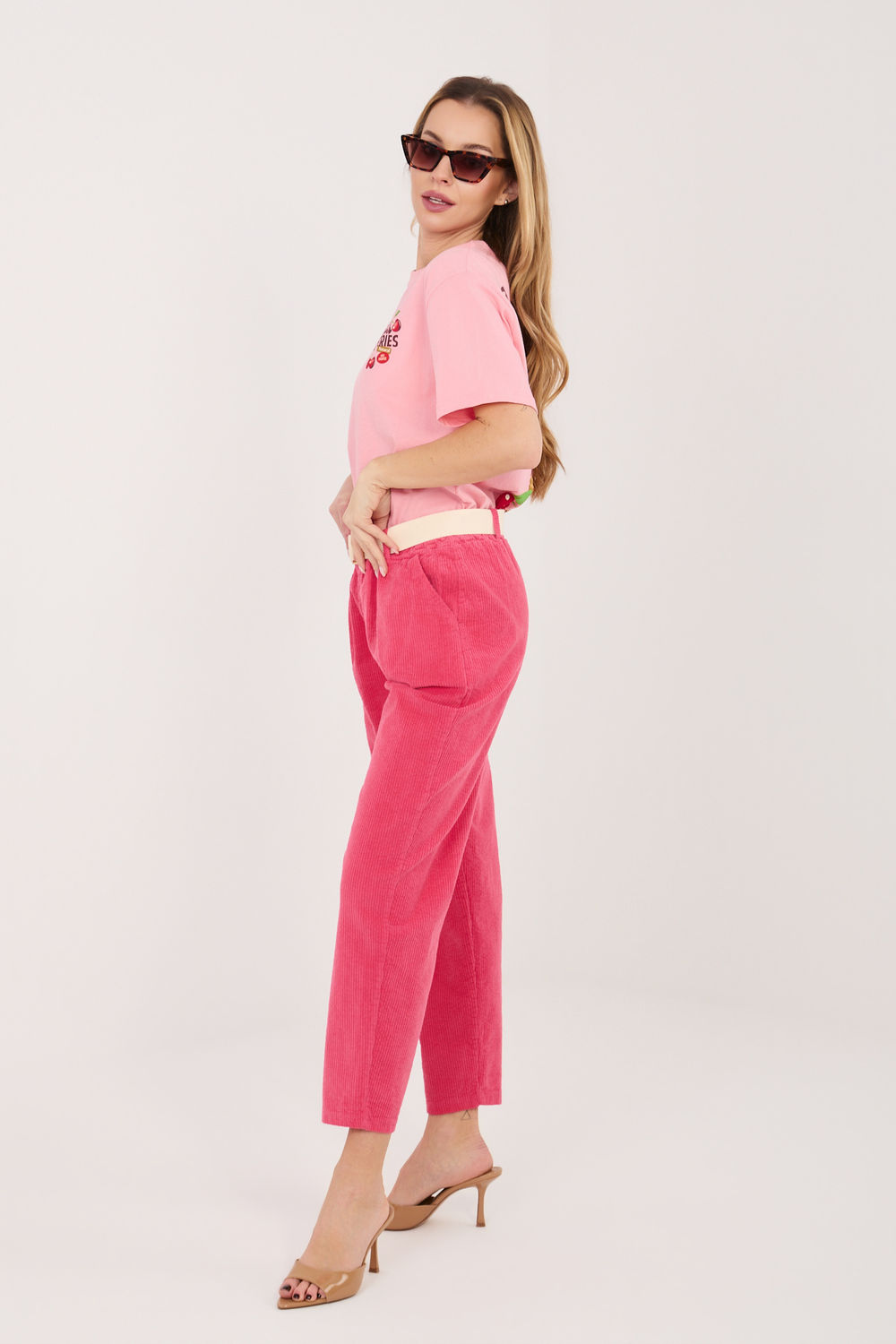 corduroy broek model 226483 Italy Moda - Afbeelding 2