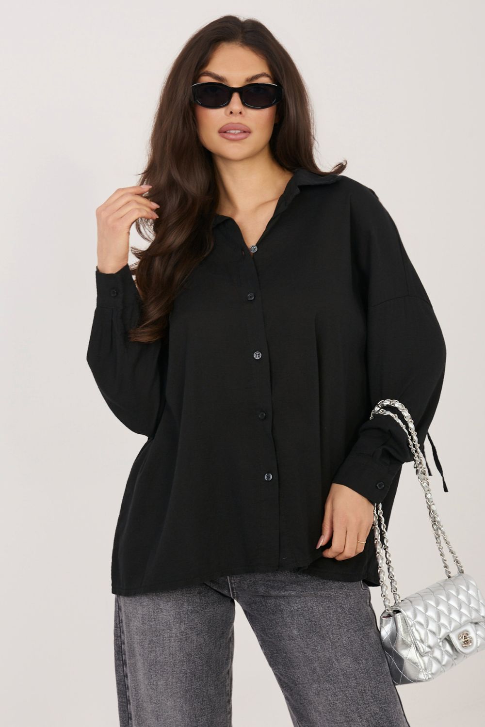 Overhemd met lange mouwen model 226476 Italy Moda - Afbeelding 4