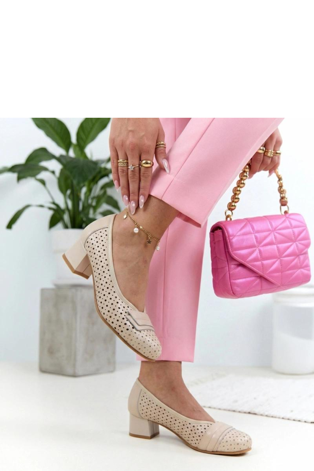 Pumps met dikke hak model 226552 Solea - Afbeelding 2