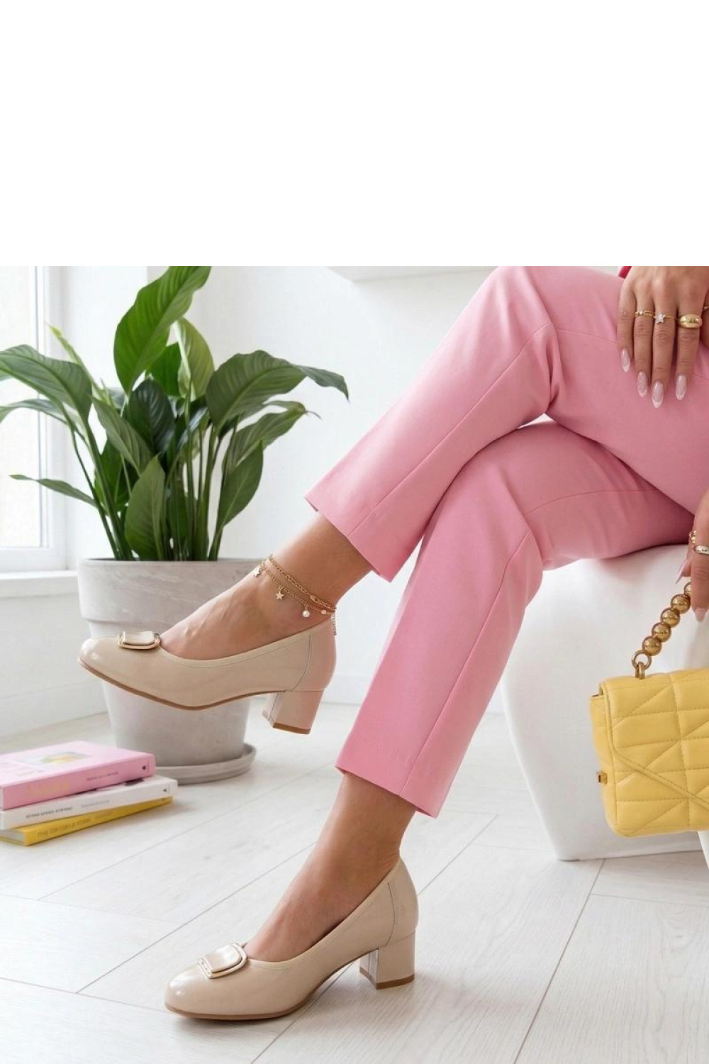 Pumps met dikke hak model 226554 Solea - Afbeelding 2