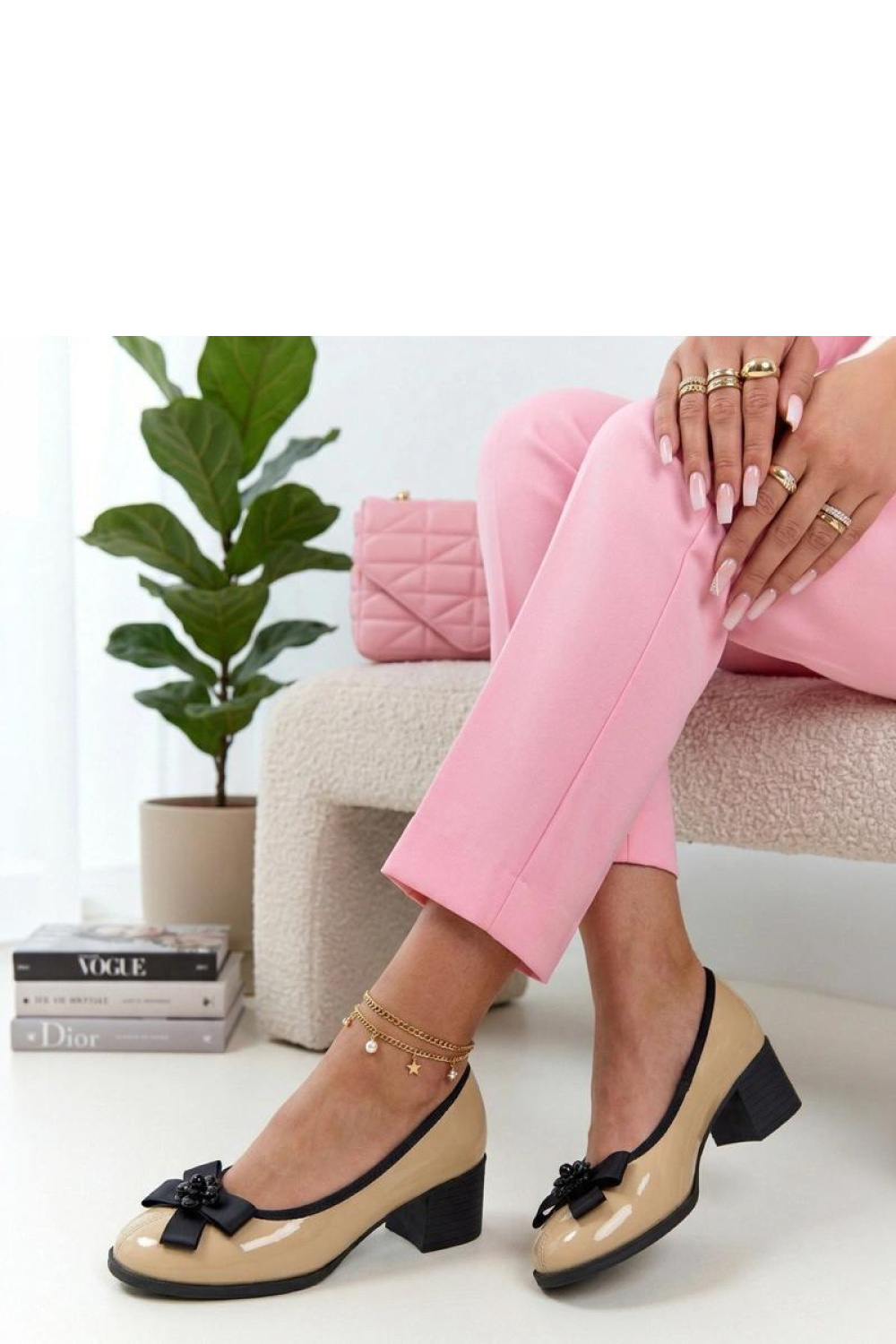 Pumps met dikke hak model 226582 Solea - Afbeelding 2
