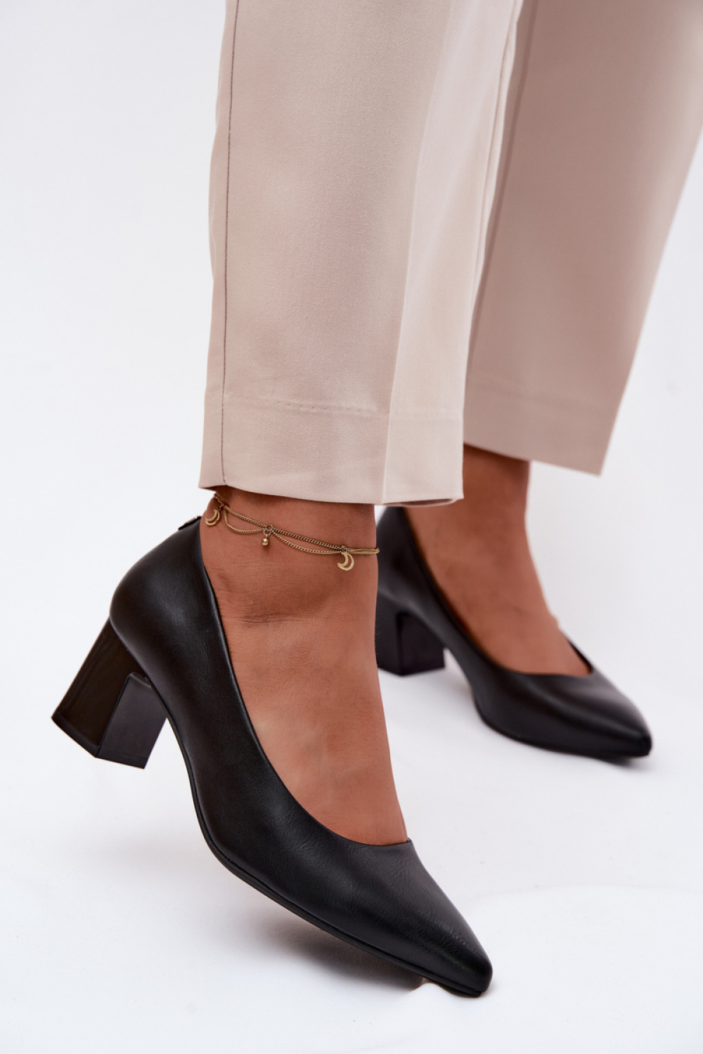 Pumps met dikke hak model 227159 Step in style