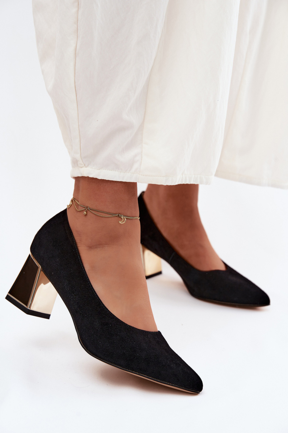 Pumps met dikke hak model 227168 Step in style