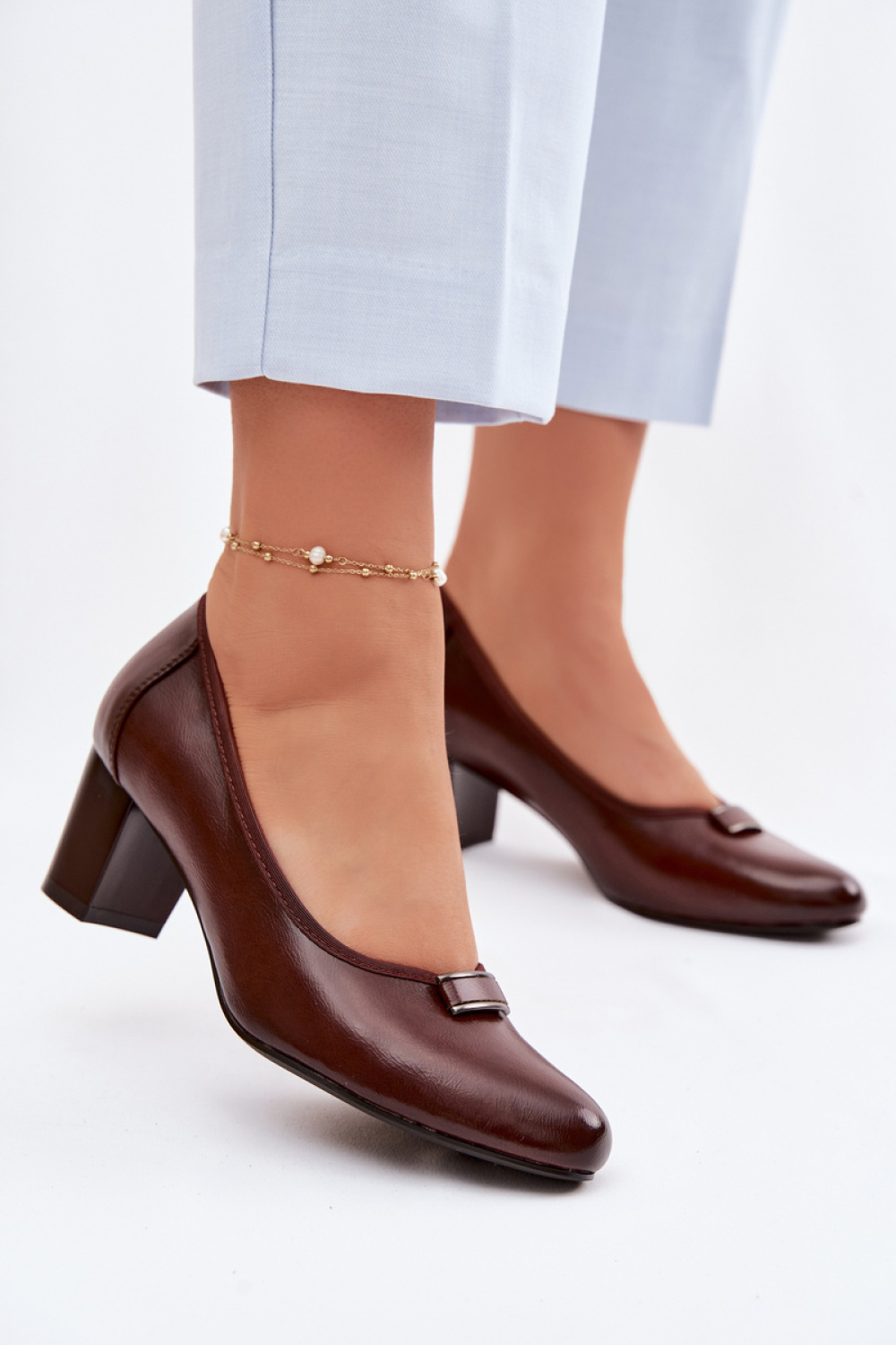 Pumps met dikke hak model 227172 Step in style