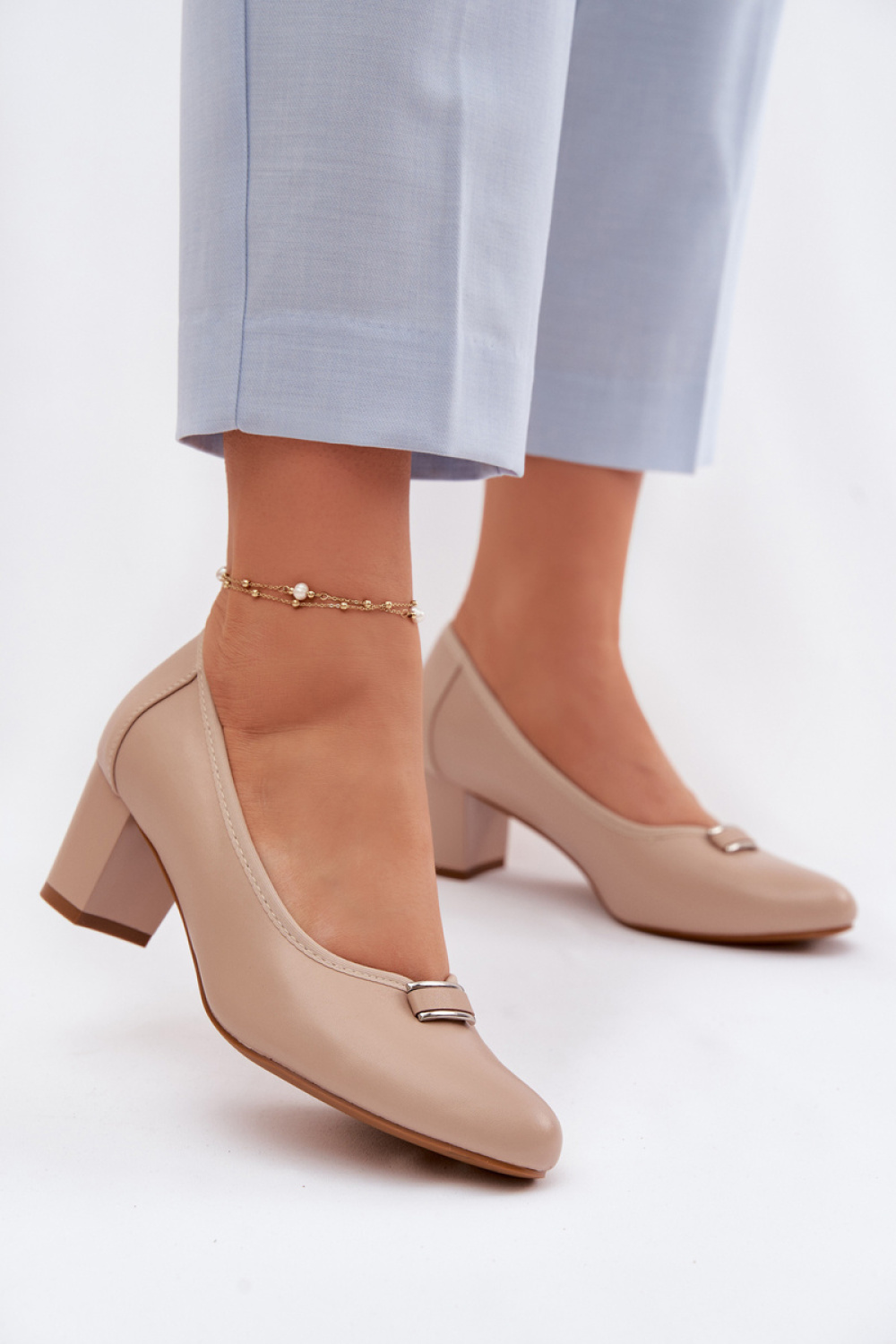 Pumps met dikke hak model 227173 Step in style