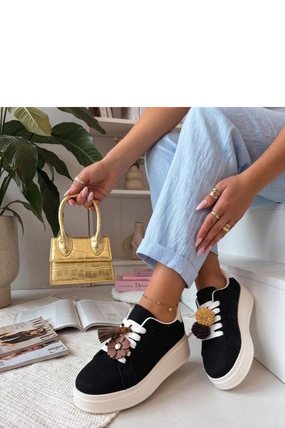 Sportchoenen op een platform model 227729 Solea