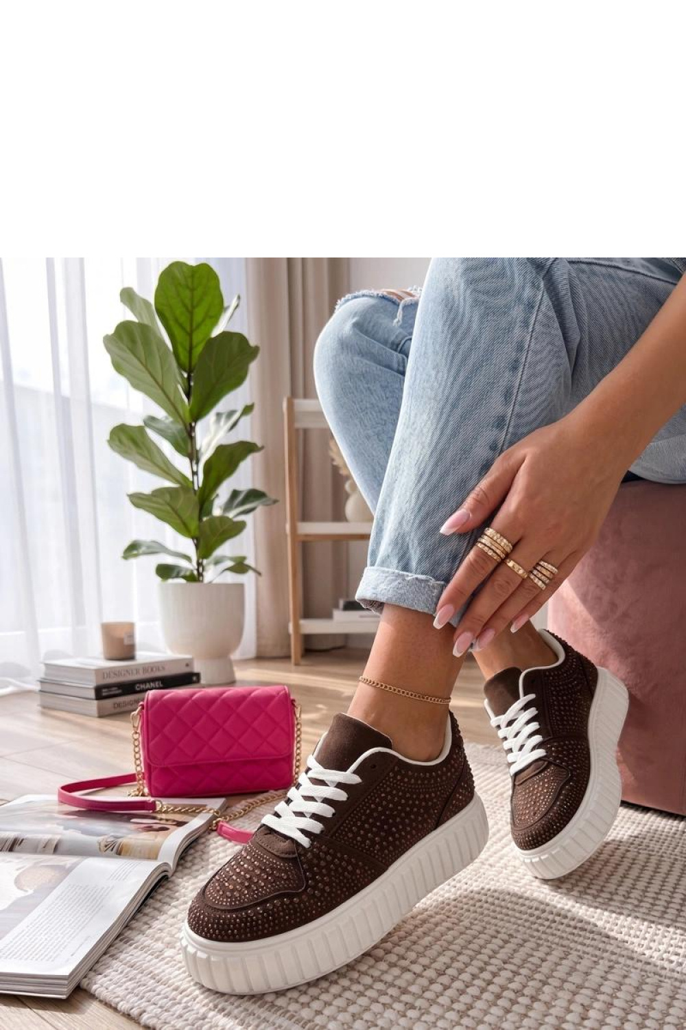 Sportchoenen op een platform model 227734 Solea