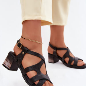 sandalen op hak model 227909 Step in style