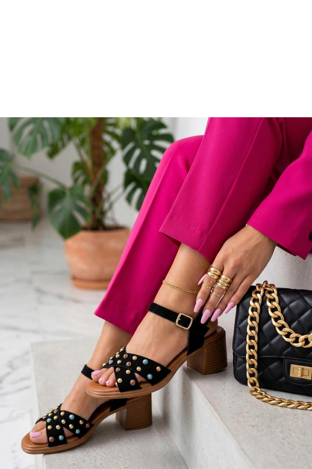 sandalen op hak model 228219 Solea