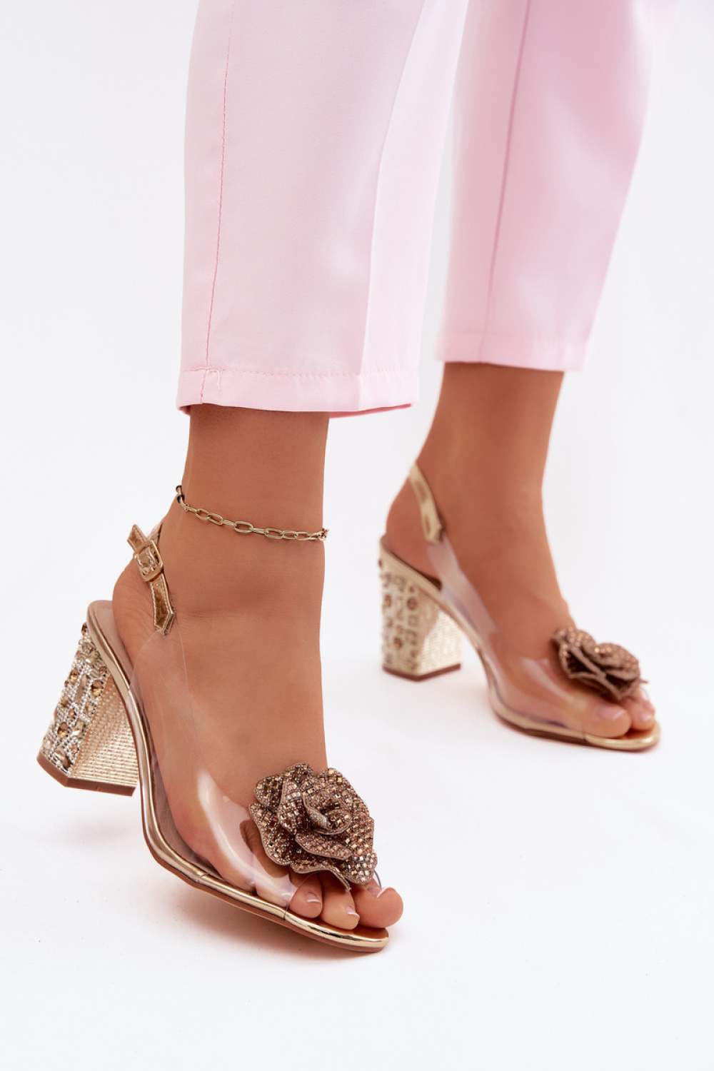 sandalen op hak model 228404 Step in style