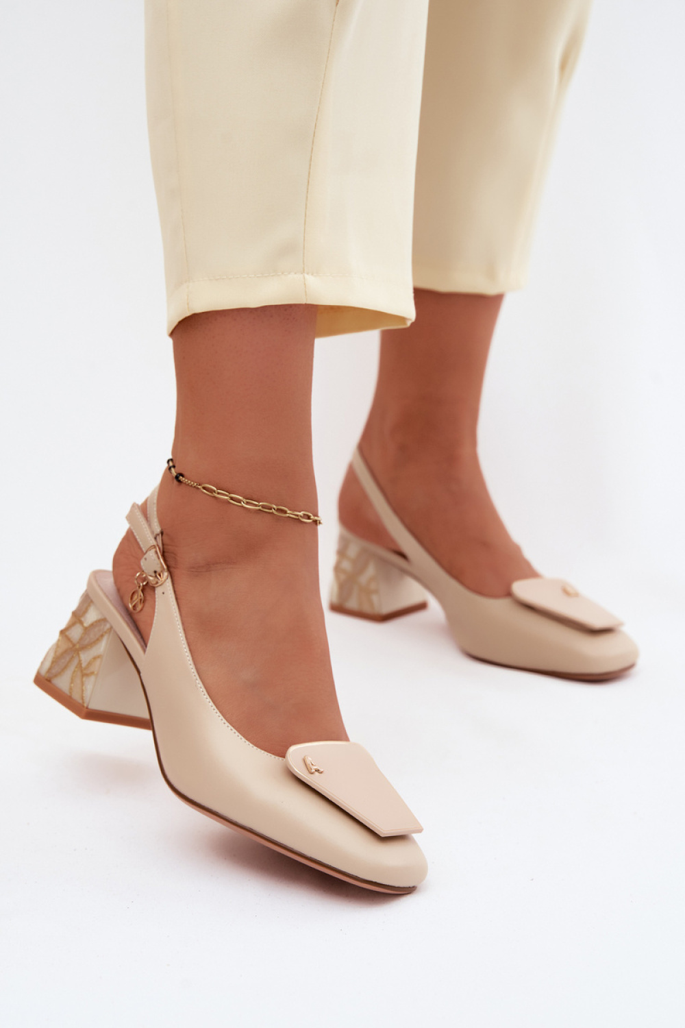 Pumps met dikke hak model 228407 Step in style