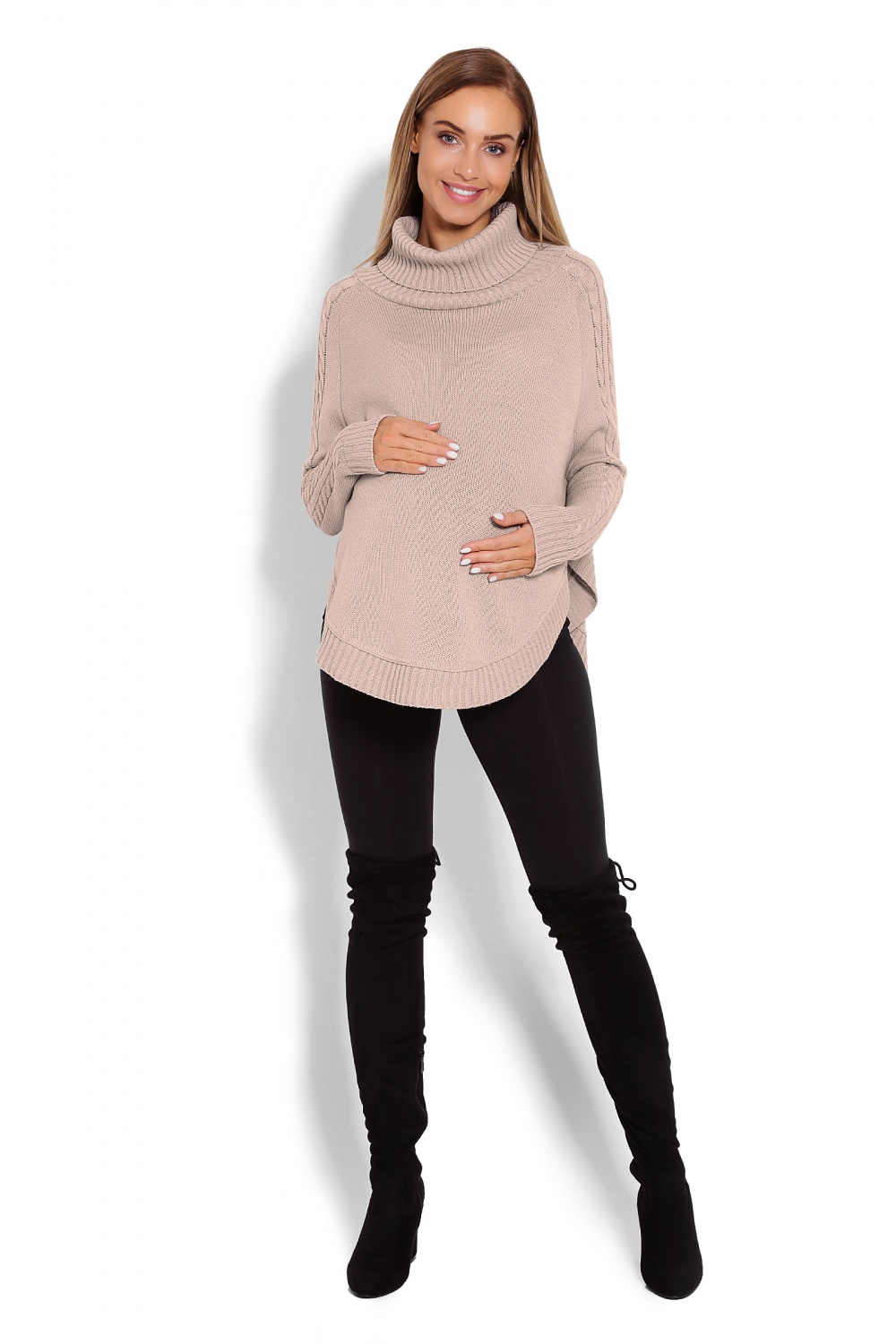 Zwangerschapsponcho model 122940 PeeKaBoo - Afbeelding 2