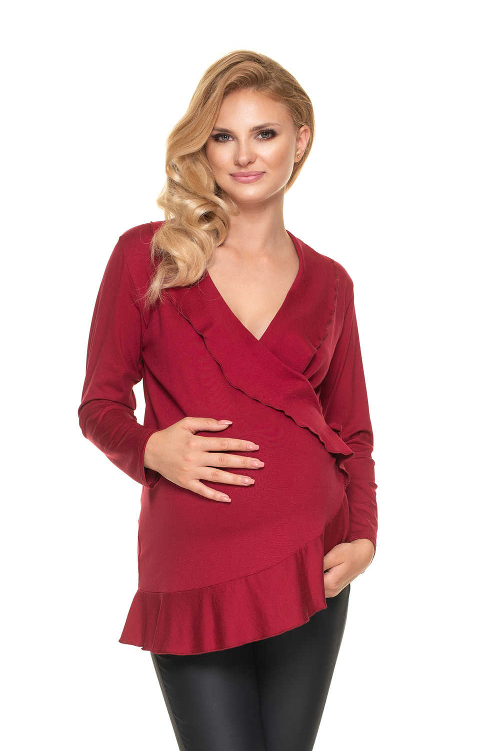 Zwangerschapsblouse model 157822 PeeKaBoo