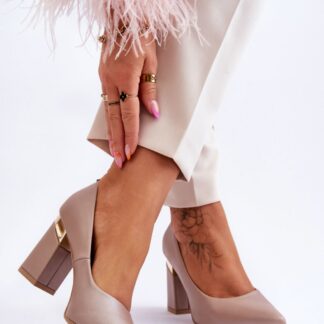 Pumps met dikke hak model 177681 Step in style