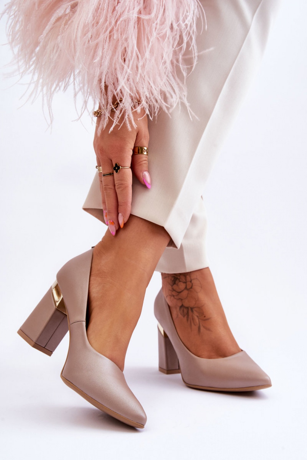 Pumps met dikke hak model 177681 Step in style