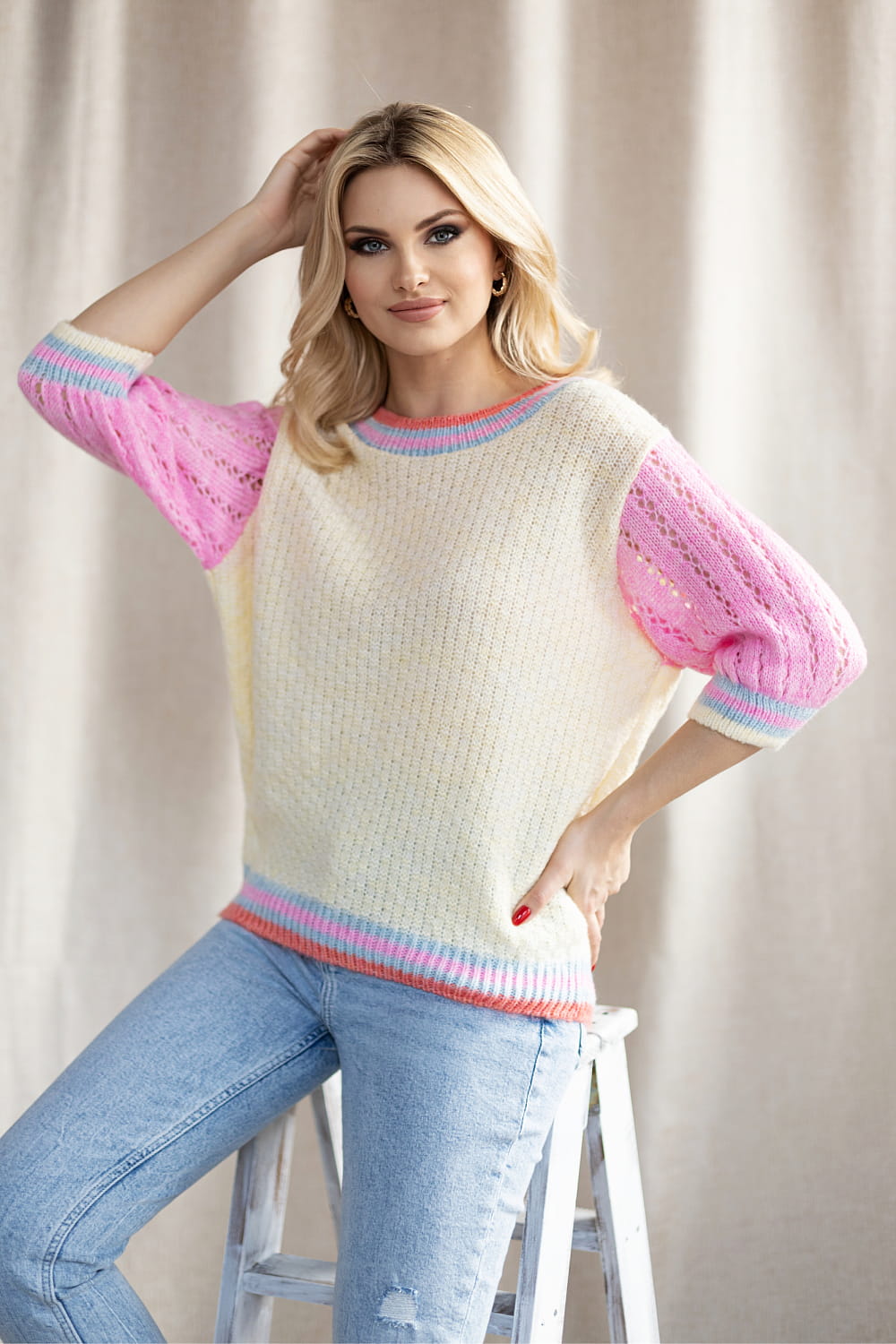 Trui met korte mouwen model 178640 PeeKaBoo - Afbeelding 3