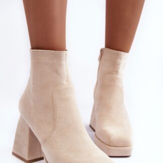 Laarsjes met hoge hak model 186466 Step in style