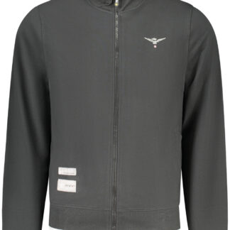 MILITARY ACADEMY MEN'S BLACK ZIP-UP SWEATSHIRT