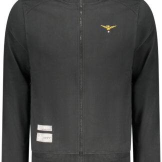 MILITARY ACADEMY MEN'S BLACK ZIP-UP SWEATSHIRT
