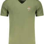 AERONAUTICA MILITARE MEN'S GREEN OUTDOOR T-SHIRT