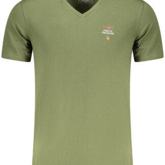 AERONAUTICA MILITARE MEN'S GREEN OUTDOOR T-SHIRT