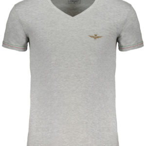 ERONAUTICA MILITARE MEN'S GRAY SHORT SLEEVE T-SHIRT