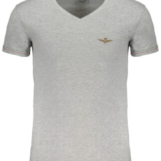ERONAUTICA MILITARE MEN'S GRAY SHORT SLEEVE T-SHIRT