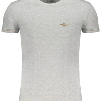 ERONAUTICA MILITARE MEN'S GRAY SHORT SLEEVE T-SHIRT