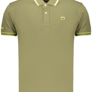 Kisses & Hugs Men's Green Short-Sleeved Polo Shirt