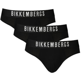 BIKKEMBERGS BLACK MEN'S SLIP