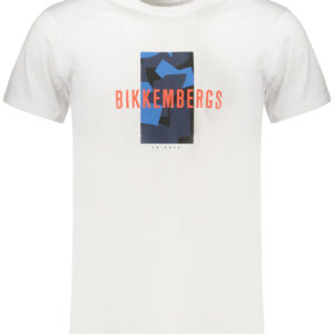 BIKKEMBERGS MEN'S SHORT-SLEEVE T-SHIRT WHITE