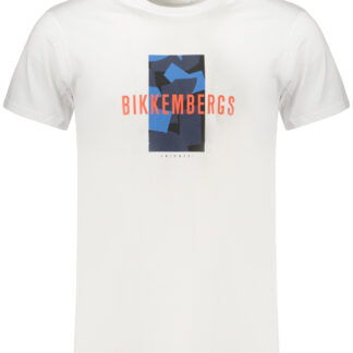 BIKKEMBERGS MEN'S SHORT-SLEEVE T-SHIRT WHITE