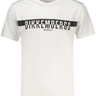 BIKKEMBERGS MEN'S SHORT-SLEEVE T-SHIRT WHITE