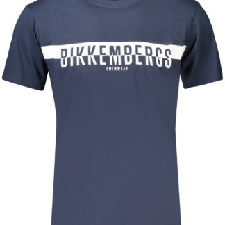 BIKKEMBERGS MEN'S SHORT-SLEEVE T-SHIRT BLUE