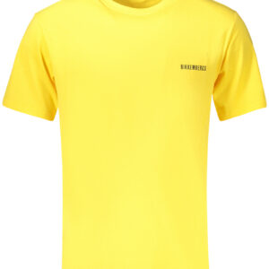 BIKKEMBERGS MEN'S SHORT-SLEEVED T-SHIRT YELLOW