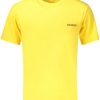 BIKKEMBERGS MEN'S SHORT-SLEEVED T-SHIRT YELLOW