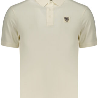 BLAUER APPAREL MEN'S SHORT-SLEEVE POLO SHIRT WHITE