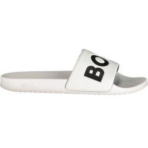 BOSS FOOTWEAR MEN'S WHITE SLIPPER