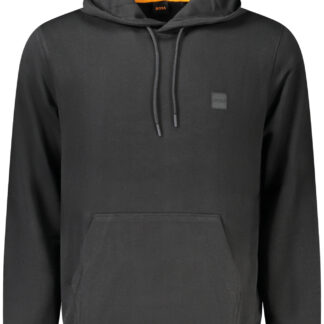 BOSS MEN'S BLACK ZIP-UP SWEATSHIRT