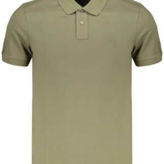 BOSS MEN'S SHORT-SLEEVE POLO SHIRT GREEN