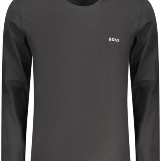 BOSS MEN'S LONG-SLEEVED T-SHIRT BLACK