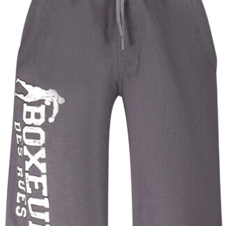 BOXEUR DES RUES MEN'S SHORT TRACKSUIT TROUSERS GREY